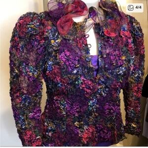 Multicolor Textured Women's Top